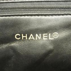 Chanel Shoulder Bag Matelasse Chain Lambskin Black Women's