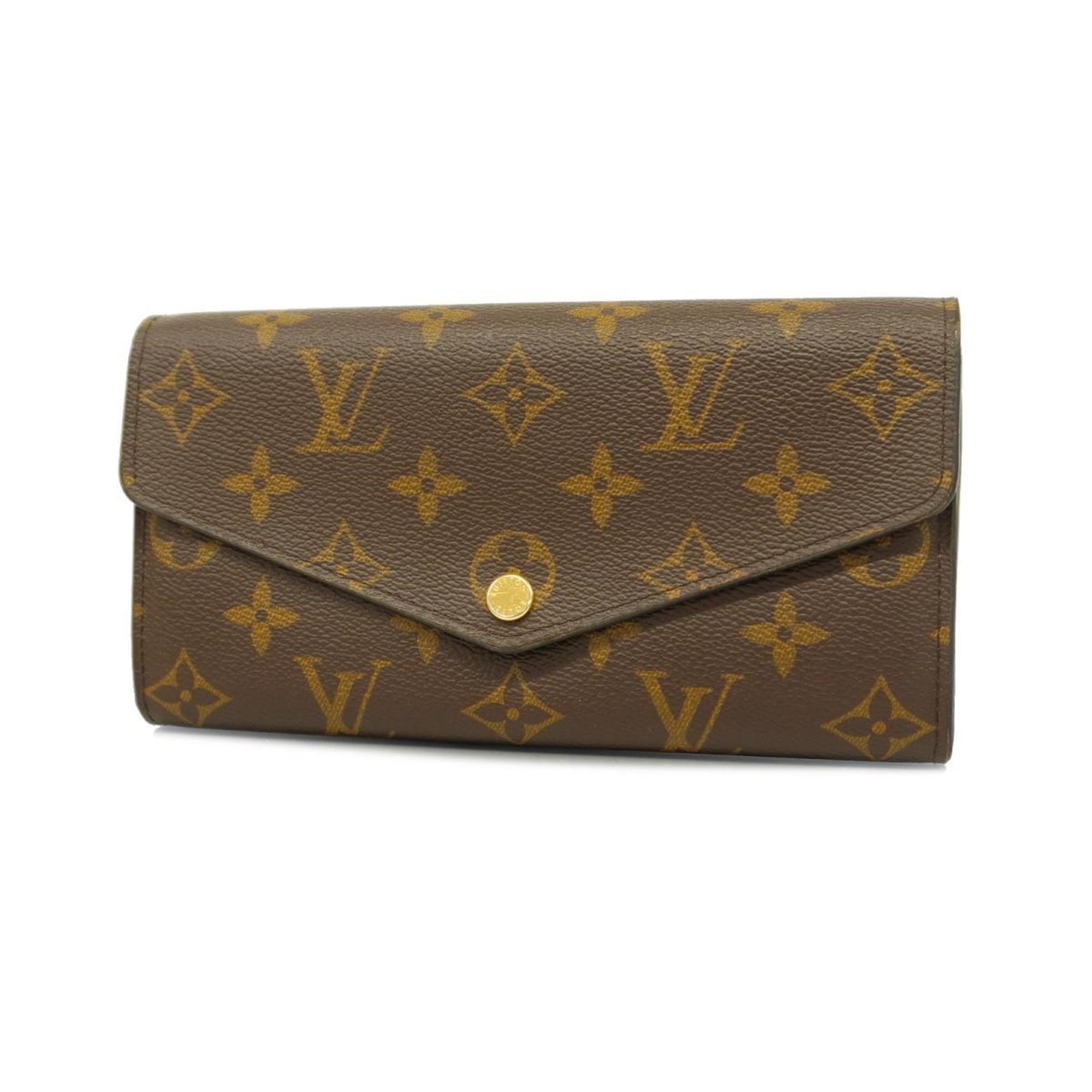 Louis Vuitton Long Wallet Monogram Portefeuille Sarah M62234 Fuchsia Ladies