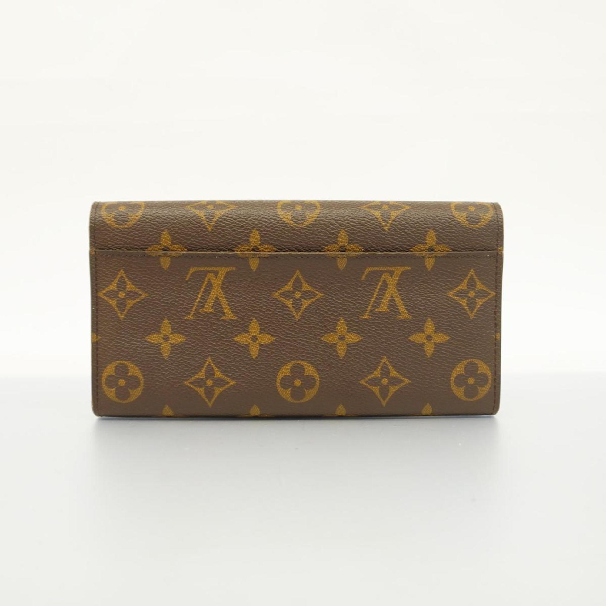 Louis Vuitton Long Wallet Monogram Portefeuille Sarah M62234 Fuchsia Ladies