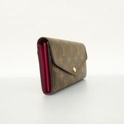 Louis Vuitton Long Wallet Monogram Portefeuille Sarah M62234 Fuchsia Ladies