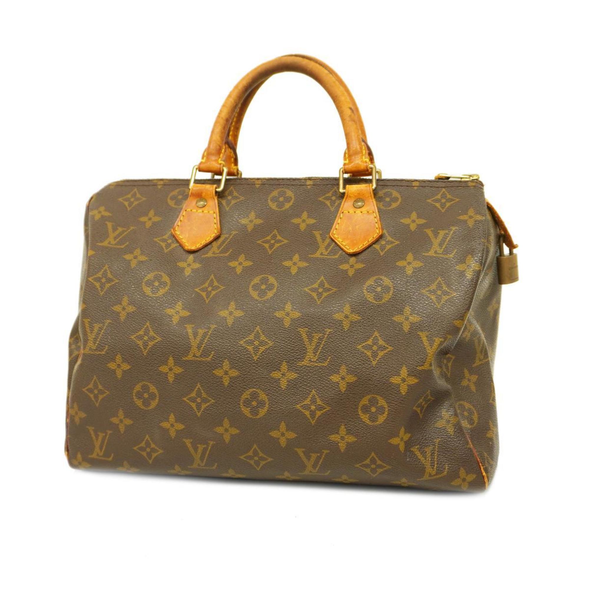 Louis Vuitton Handbag Monogram Speedy 30 M41108 Brown Ladies