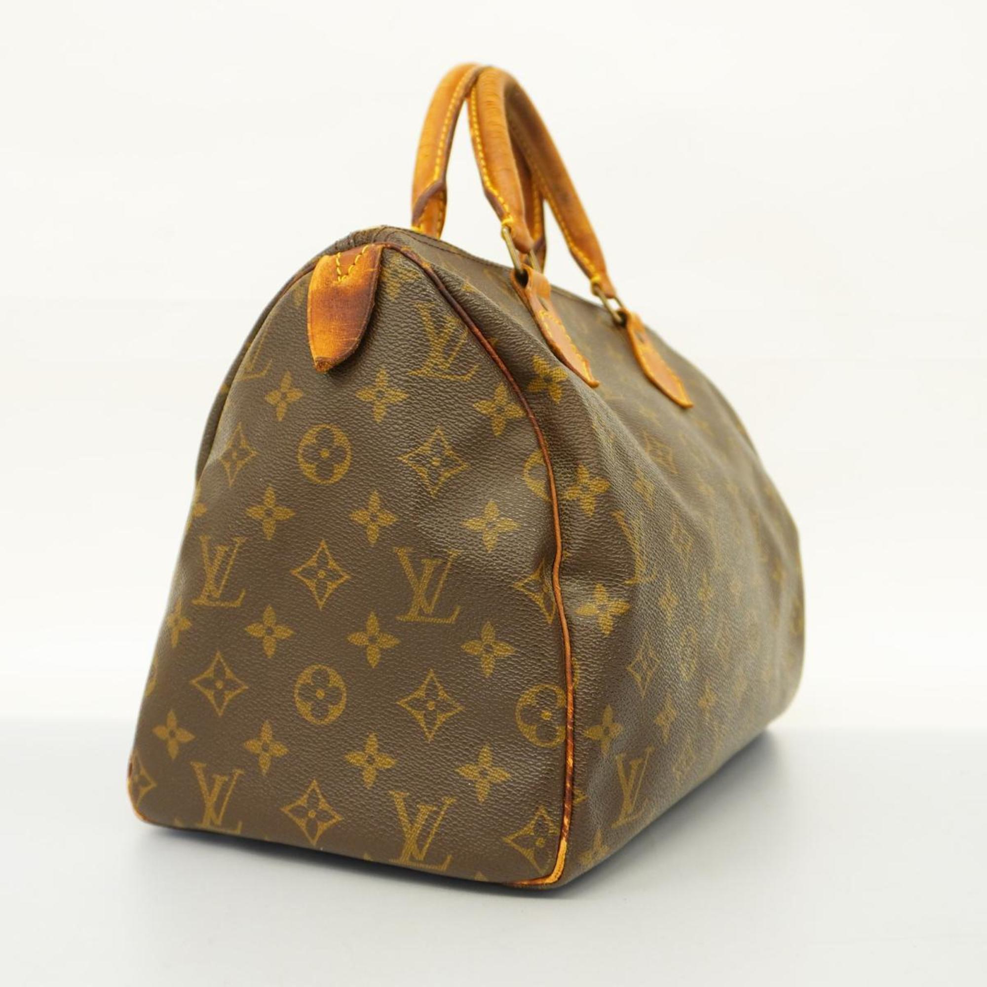 Louis Vuitton Handbag Monogram Speedy 30 M41108 Brown Ladies