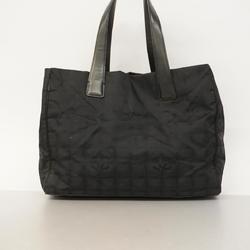 Chanel Tote Bag New Travel Nylon Black Women's