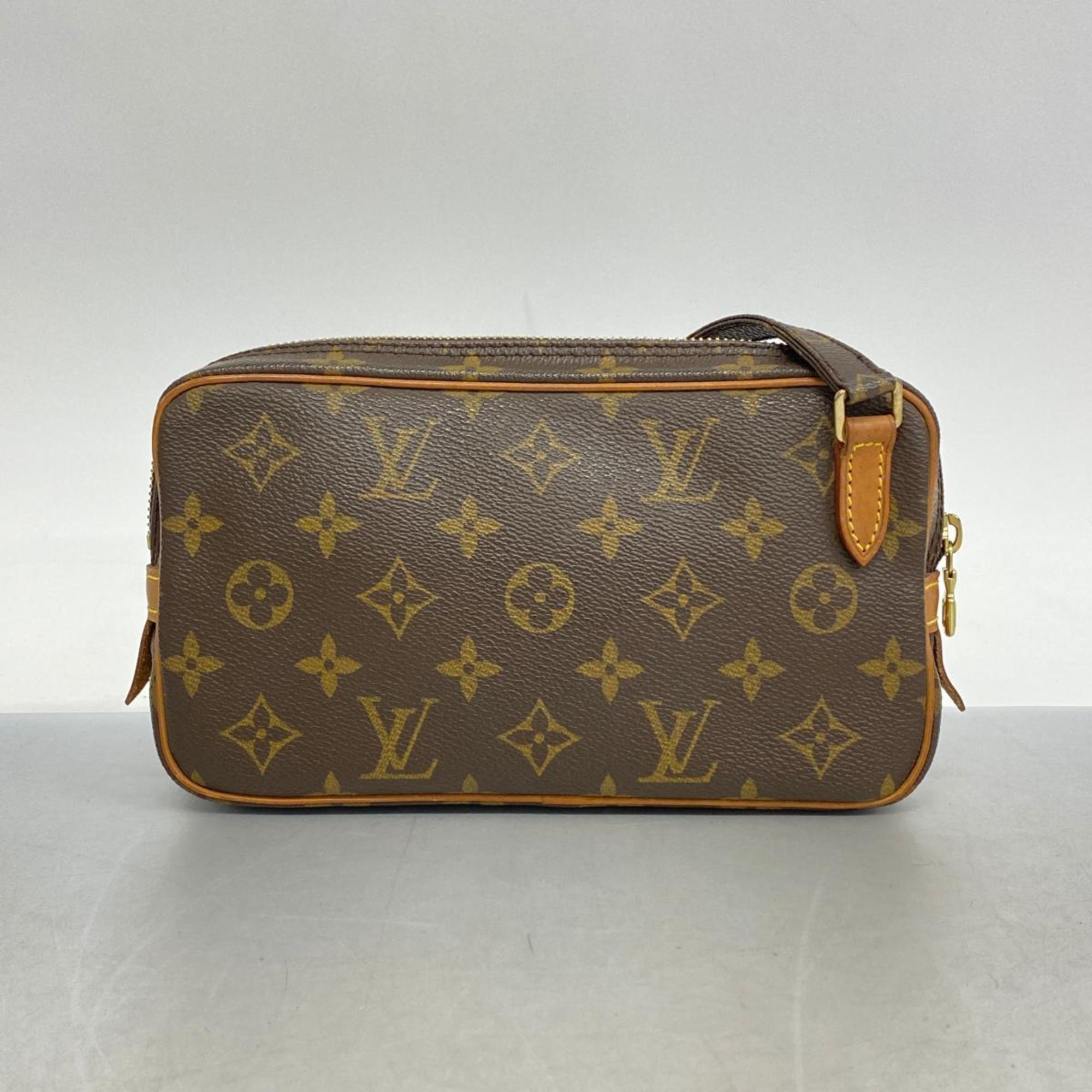 Louis Vuitton Shoulder Bag Monogram Pochette Marly Bandouliere M51828 Brown Women's