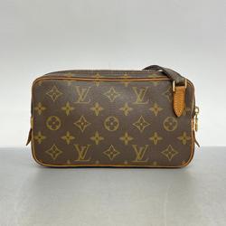 Louis Vuitton Shoulder Bag Monogram Pochette Marly Bandouliere M51828 Brown Women's