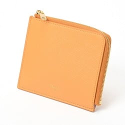 CELINE L-shaped coin purse with card holder 10D88 Leather Orange Pink S-155820