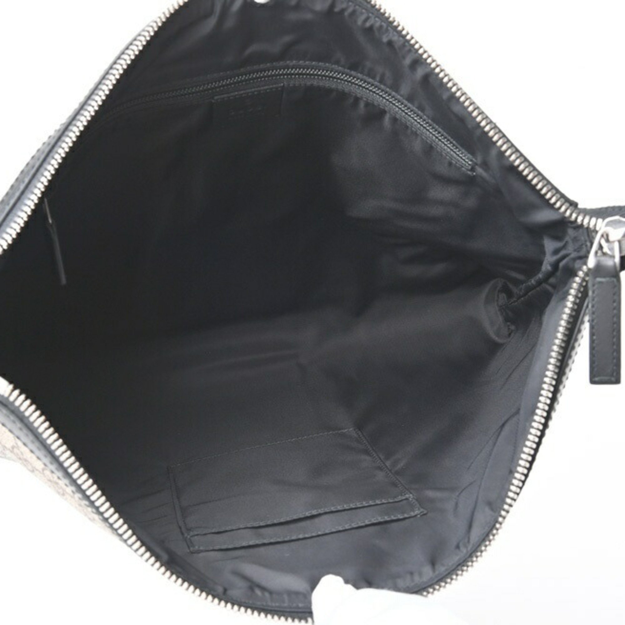 GUCCI Sherry Line Medium Bag Shoulder 523335 GG Supreme Beige Black B-155882