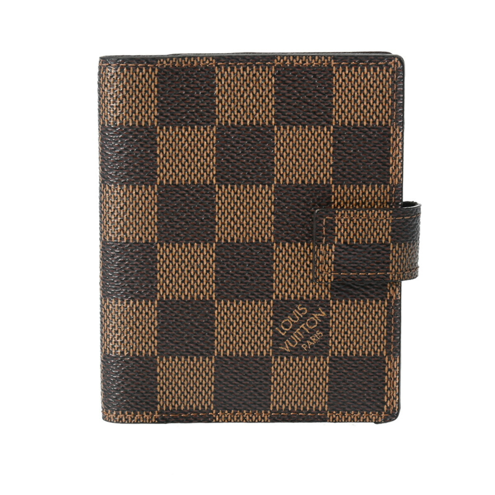 LOUIS VUITTON Damier Agenda Brown R20705 Unisex Canvas Notebook Cover