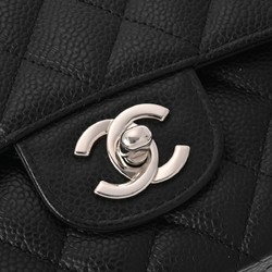 CHANEL Chanel Matelasse Chain Shoulder Bag 25cm Black A01112 Women's Caviar Skin