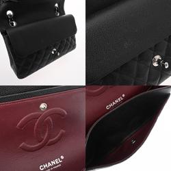 CHANEL Chanel Matelasse Chain Shoulder Bag 25cm Black A01112 Women's Caviar Skin