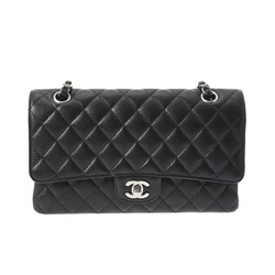 CHANEL Chanel Matelasse Chain Shoulder Bag 25cm Black A01112 Women's Caviar Skin