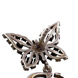Christian Dior Pave Setting Papillon de Nuit Earrings Silver Women's Z0006967