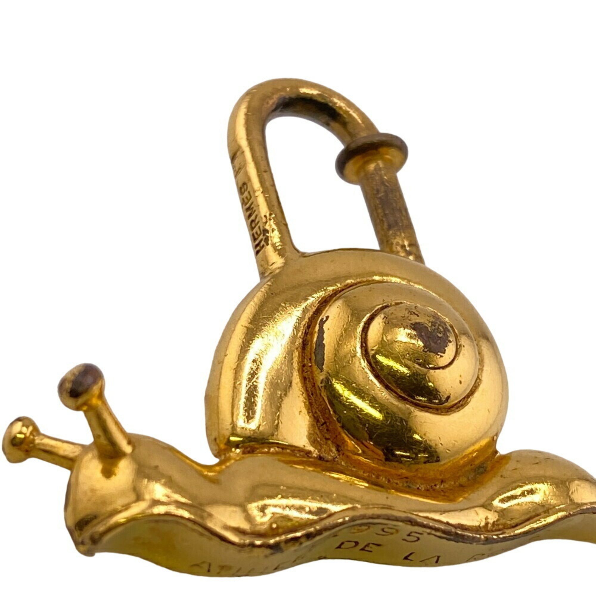 HERMES Snail 1995 Charm Gold Women's Z0006979