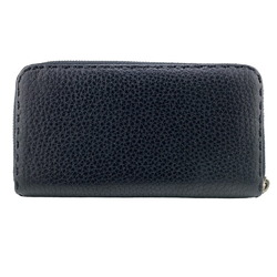 FENDI Round Long Wallet Black Women's Z0006965