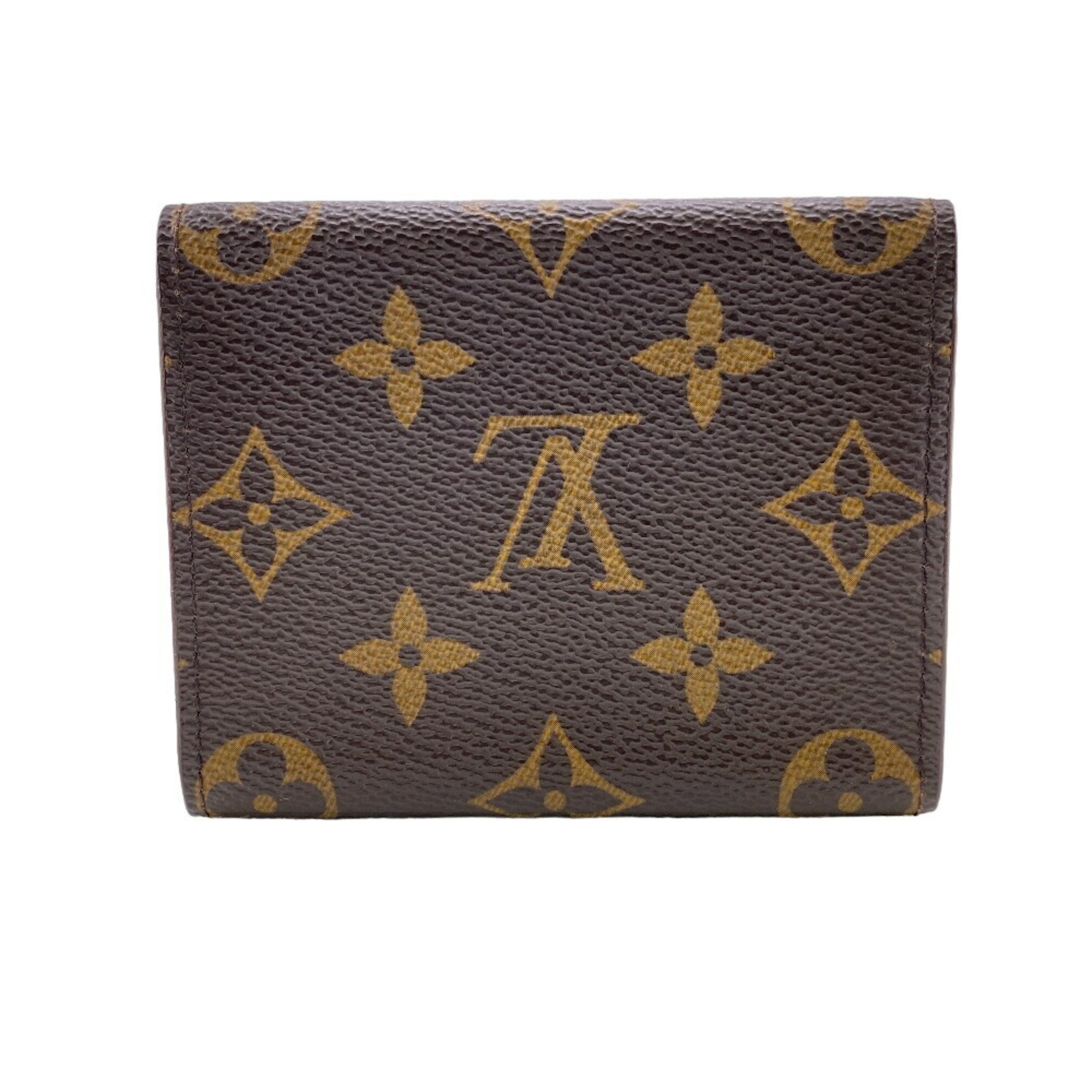 LOUIS VUITTON M62920 Envelope Carte de Visite Monogram Business Card Holder Brown Unisex Z0006921