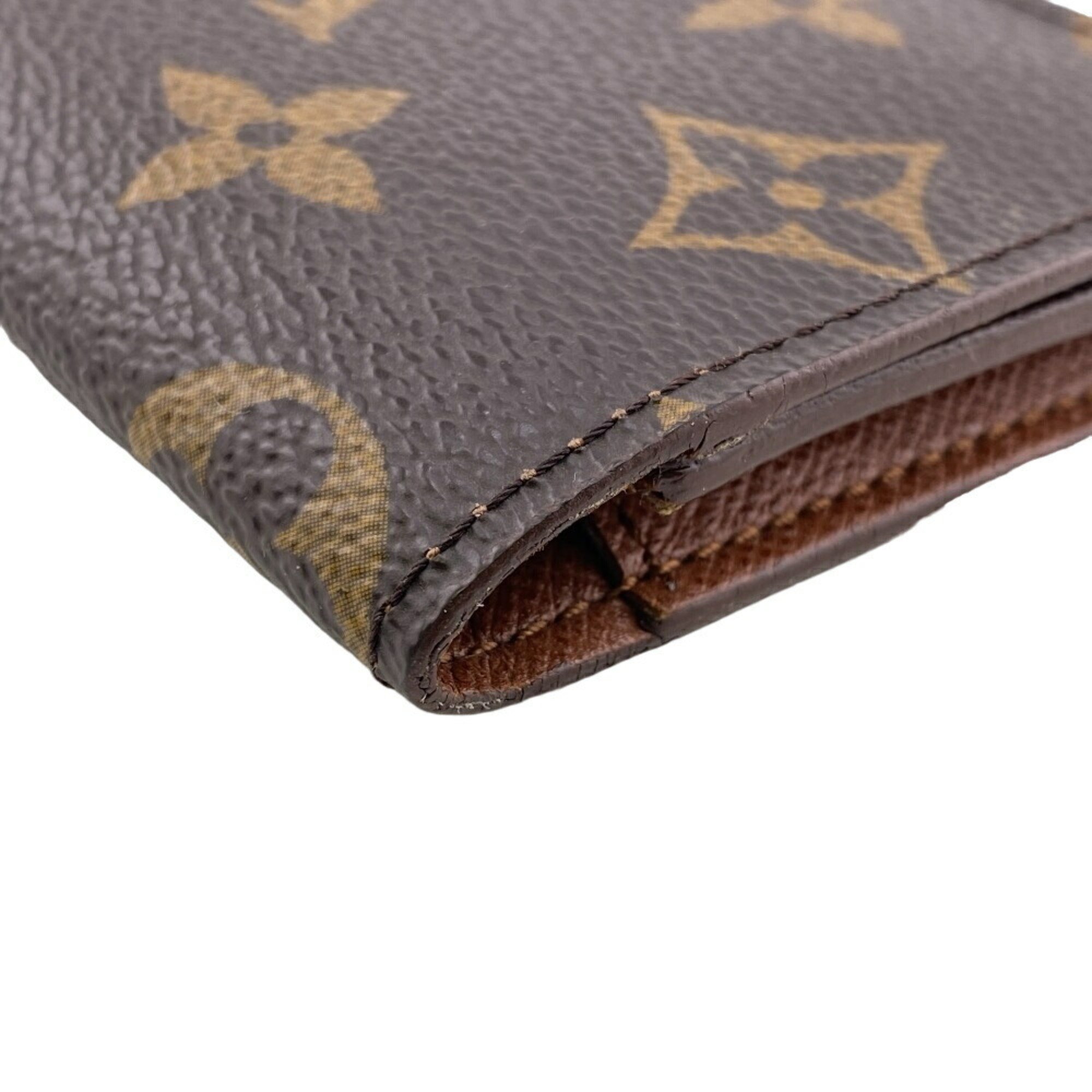 LOUIS VUITTON M62920 Envelope Carte de Visite Monogram Business Card Holder Brown Unisex Z0006921