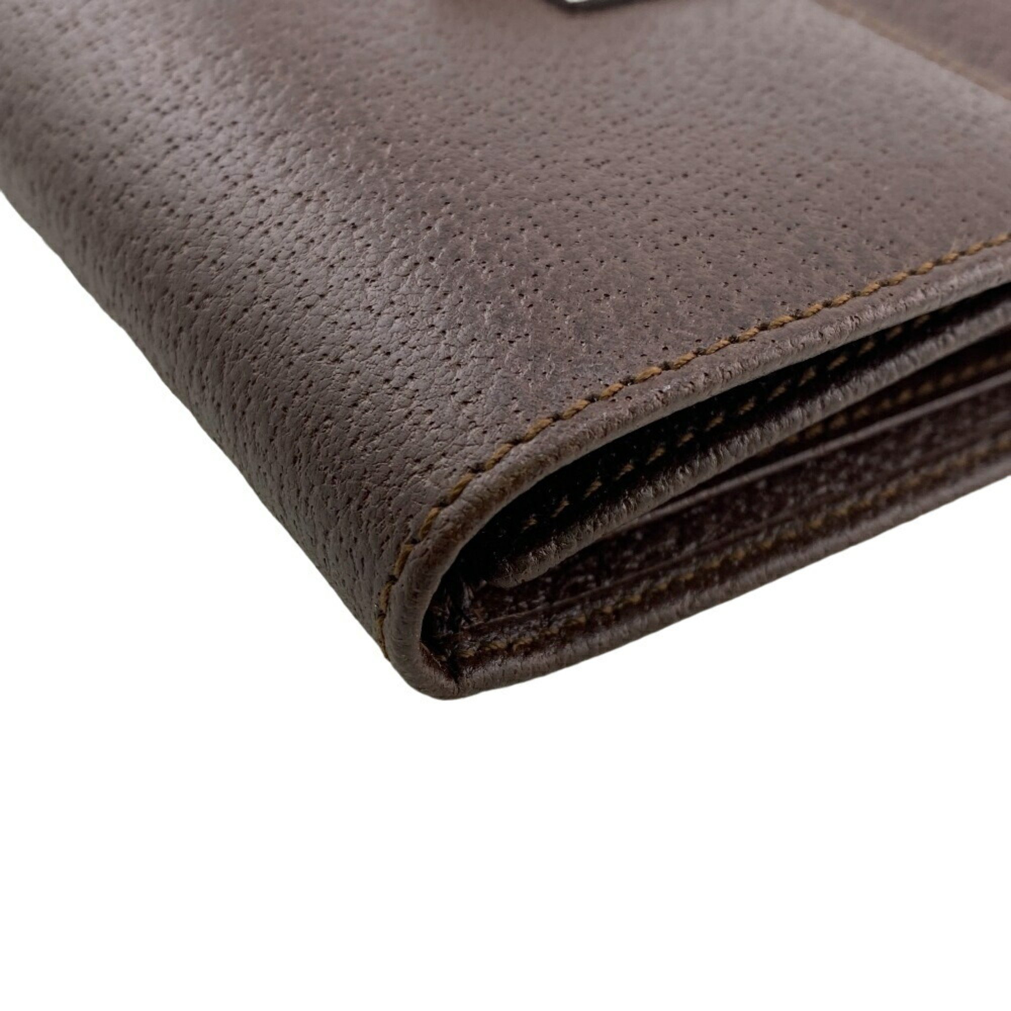 GUCCI Gucci Tri-fold Wallet Brown Unisex Z0006958