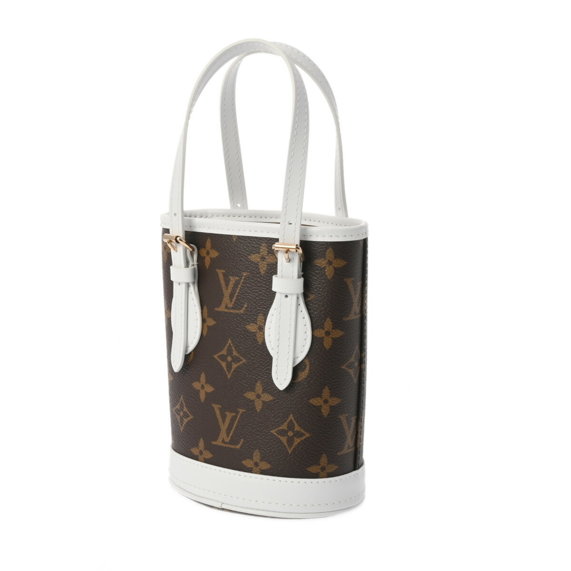 LOUIS VUITTON Louis Vuitton Monogram Nano Bucket Brown M81489 Women's Canvas Bag