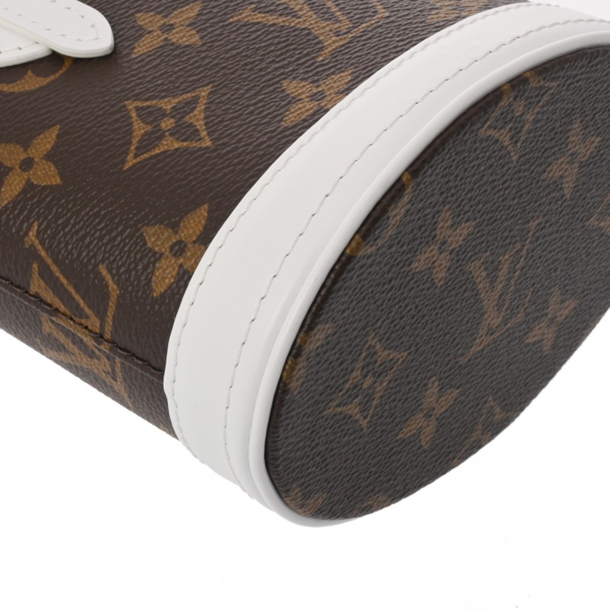 LOUIS VUITTON Louis Vuitton Monogram Nano Bucket Brown M81489 Women's Canvas Bag