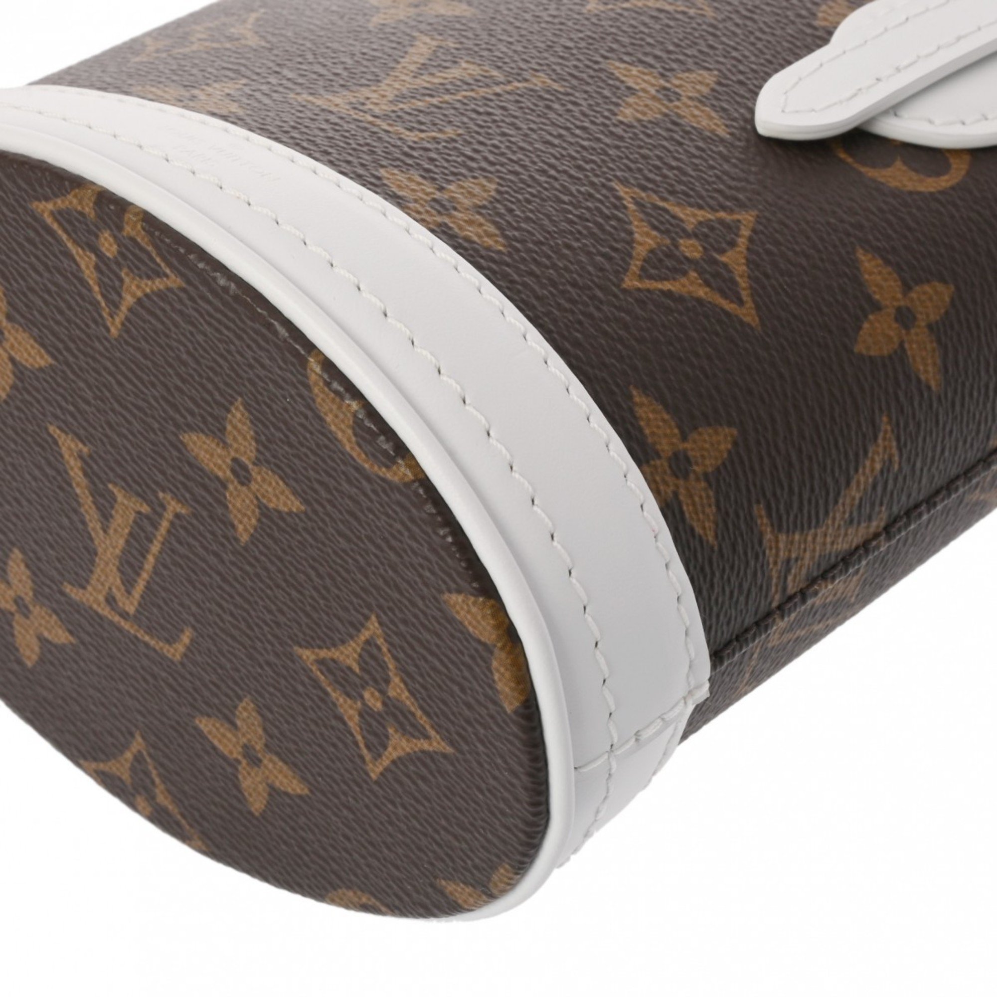 LOUIS VUITTON Louis Vuitton Monogram Nano Bucket Brown M81489 Women's Canvas Bag