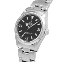 ROLEX Explorer 1 14270 Men's SS Watch Automatic Black Dial