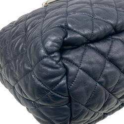 CHANEL Coco Cocoon Reversible Cotton Jersey Matelasse Tote Bag Black Women's Z0007138