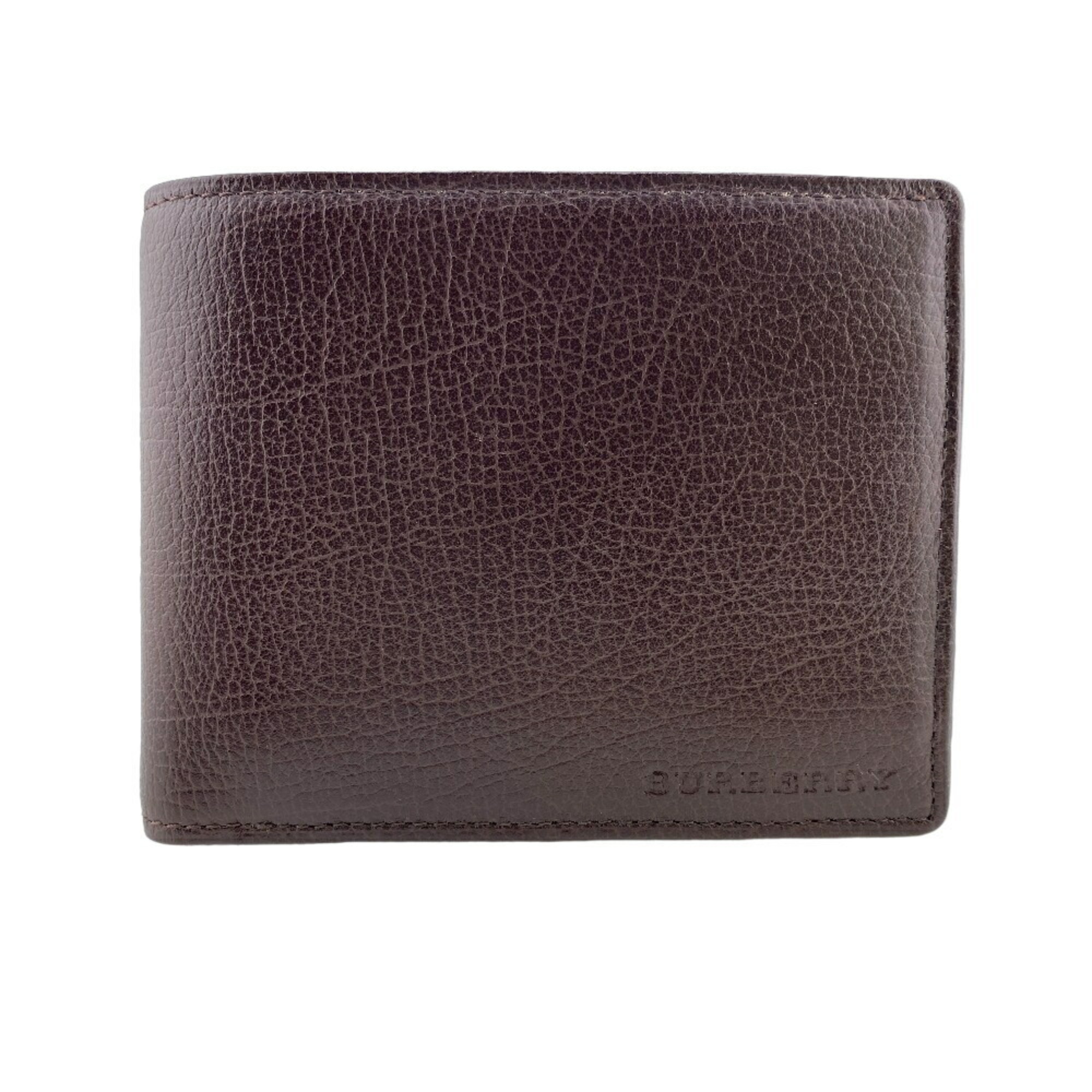 BURBERRY Embossed Nova Check Bi-fold Wallet Brown Men's Z0006957