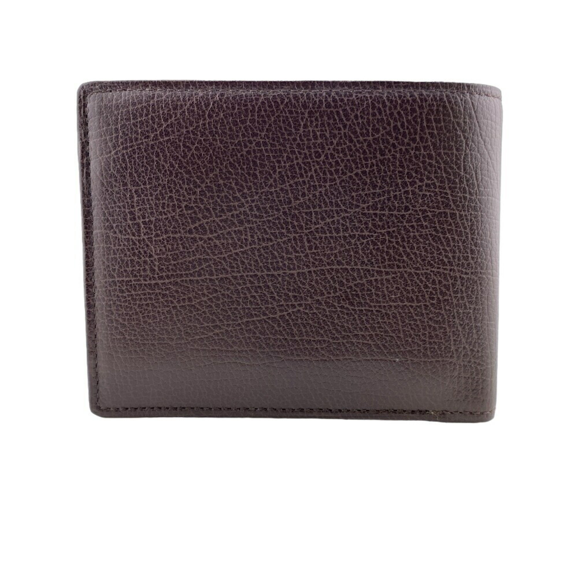 BURBERRY Embossed Nova Check Bi-fold Wallet Brown Men's Z0006957