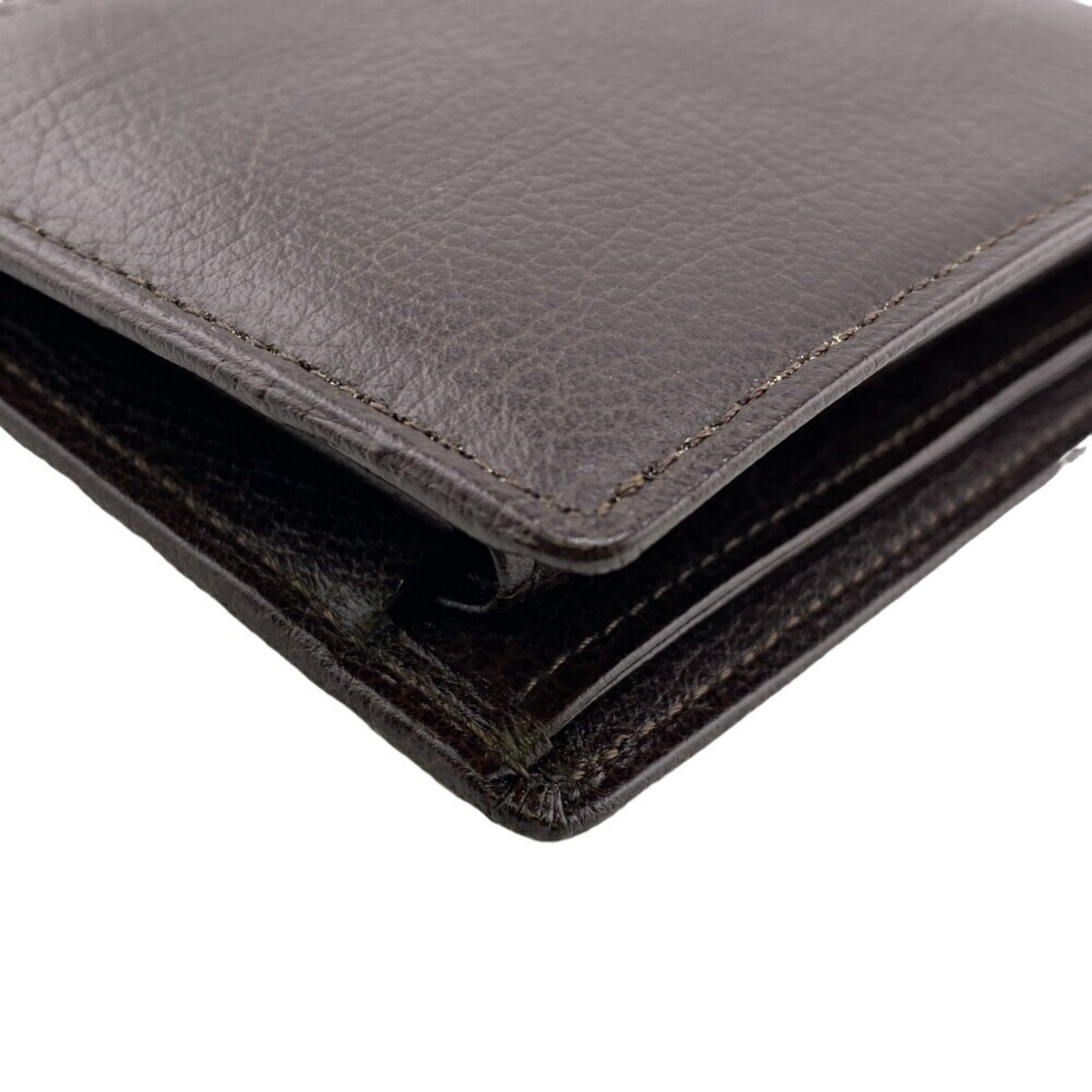 BURBERRY Embossed Nova Check Bi-fold Wallet Brown Men's Z0006957