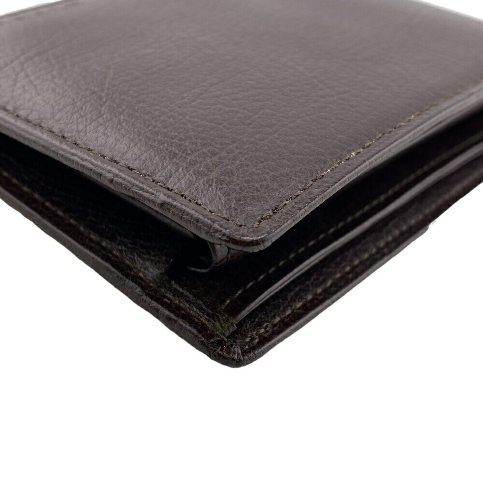 BURBERRY Embossed Nova Check Bi-fold Wallet Brown Men's Z0006957