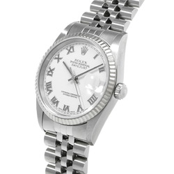 ROLEX Rolex Datejust 16234 Men's WG/SS Wristwatch Automatic White Dial