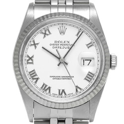 ROLEX Rolex Datejust 16234 Men's WG/SS Wristwatch Automatic White Dial