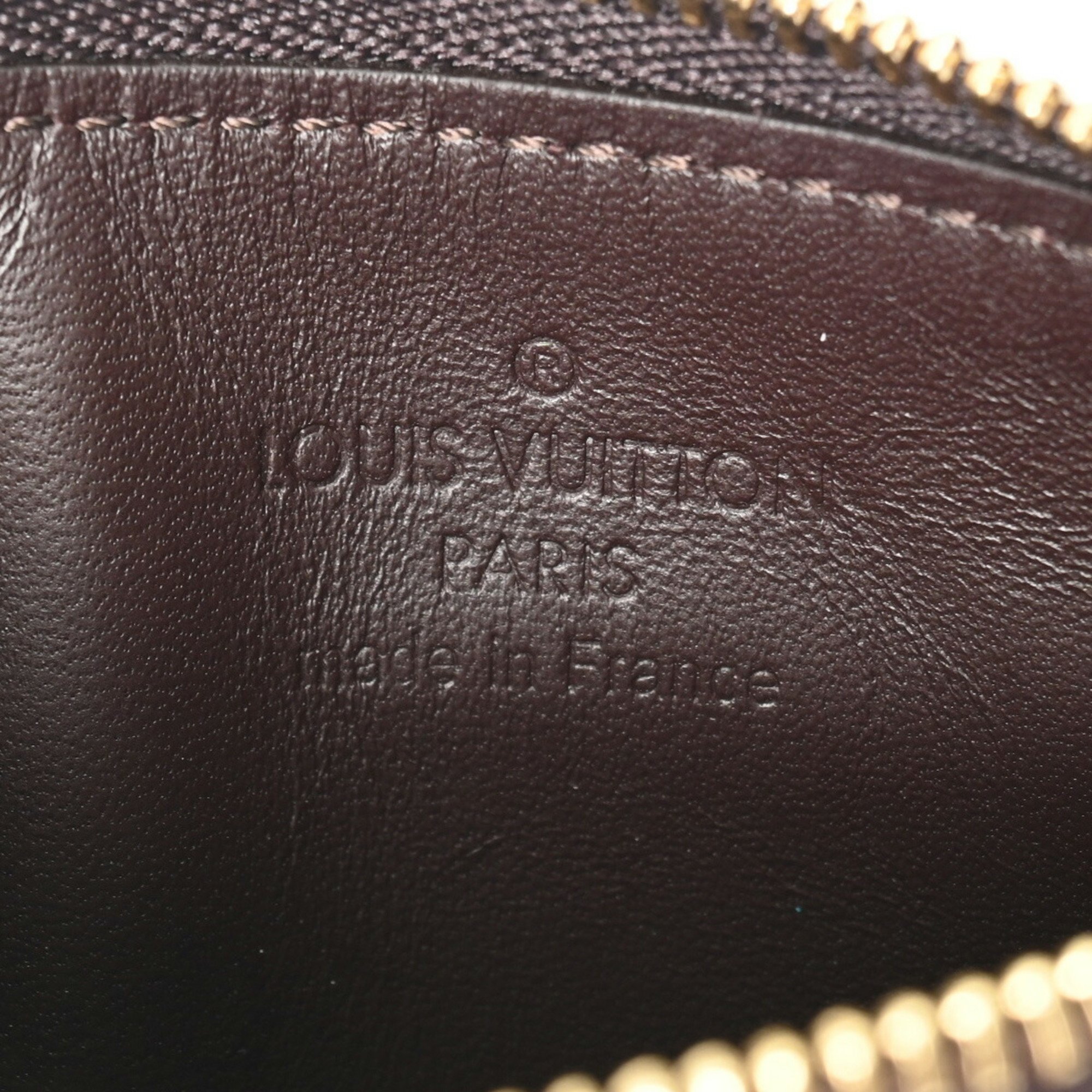 LOUIS VUITTON Louis Vuitton Vernis Pochette Cle NM Amarante M93557 Women's Monogram Coin Case