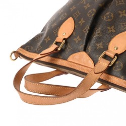 LOUIS VUITTON Monogram Palermo PM Brown M40145 Women's Canvas Handbag