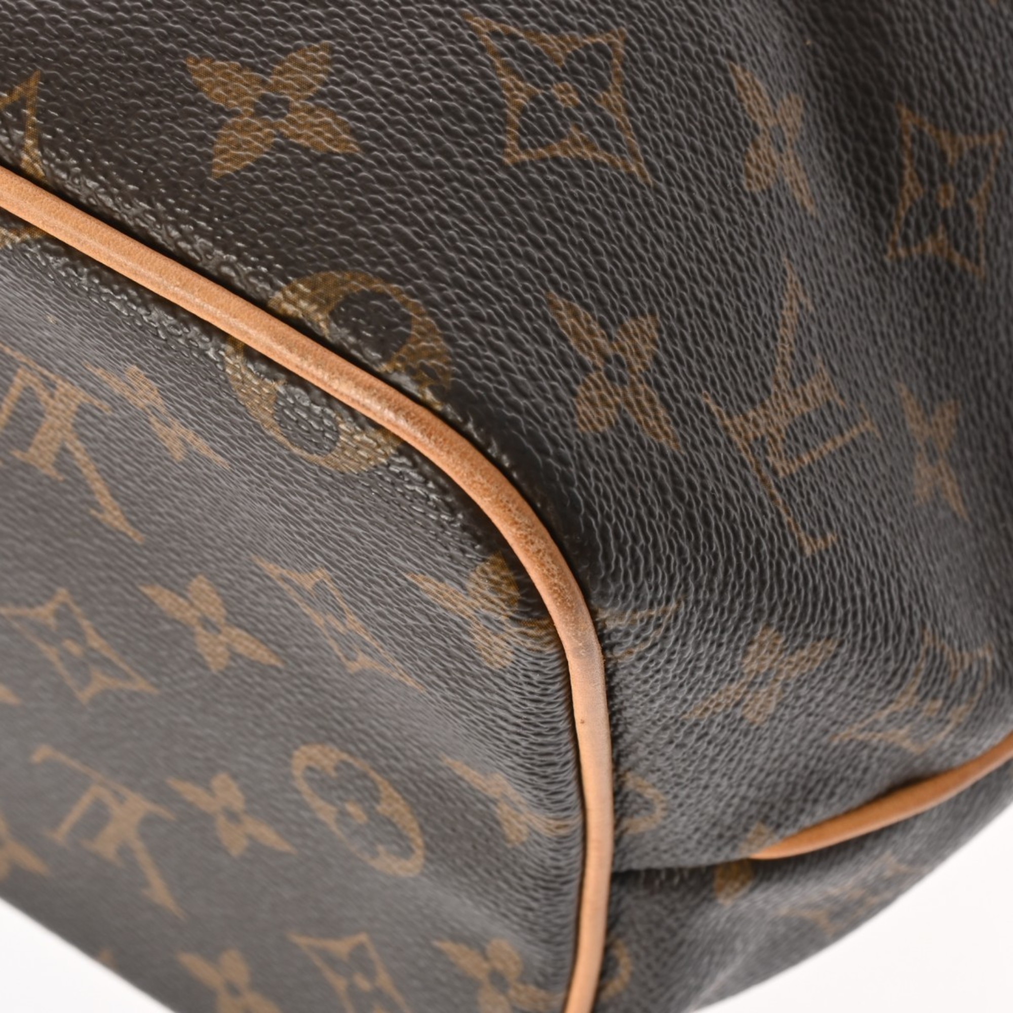 LOUIS VUITTON Monogram Palermo PM Brown M40145 Women's Canvas Handbag