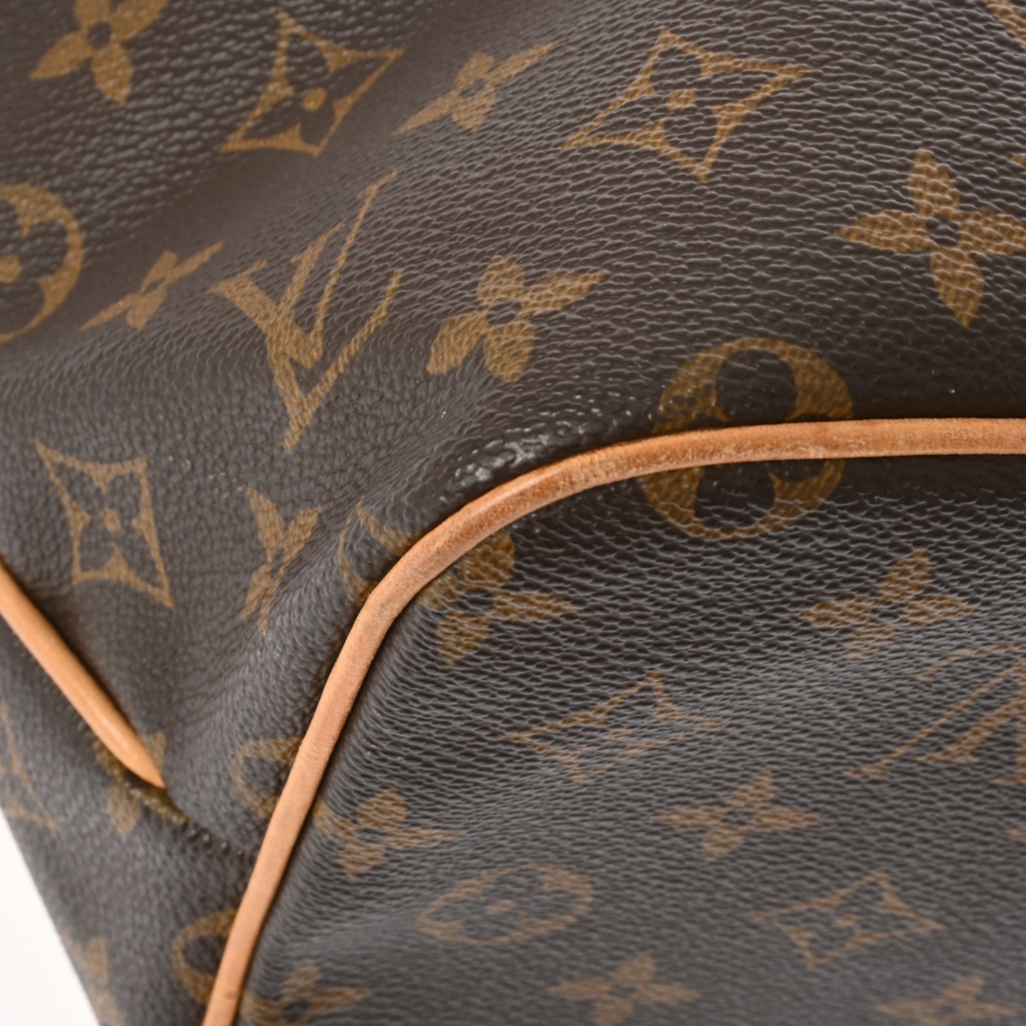 LOUIS VUITTON Monogram Palermo PM Brown M40145 Women's Canvas Handbag