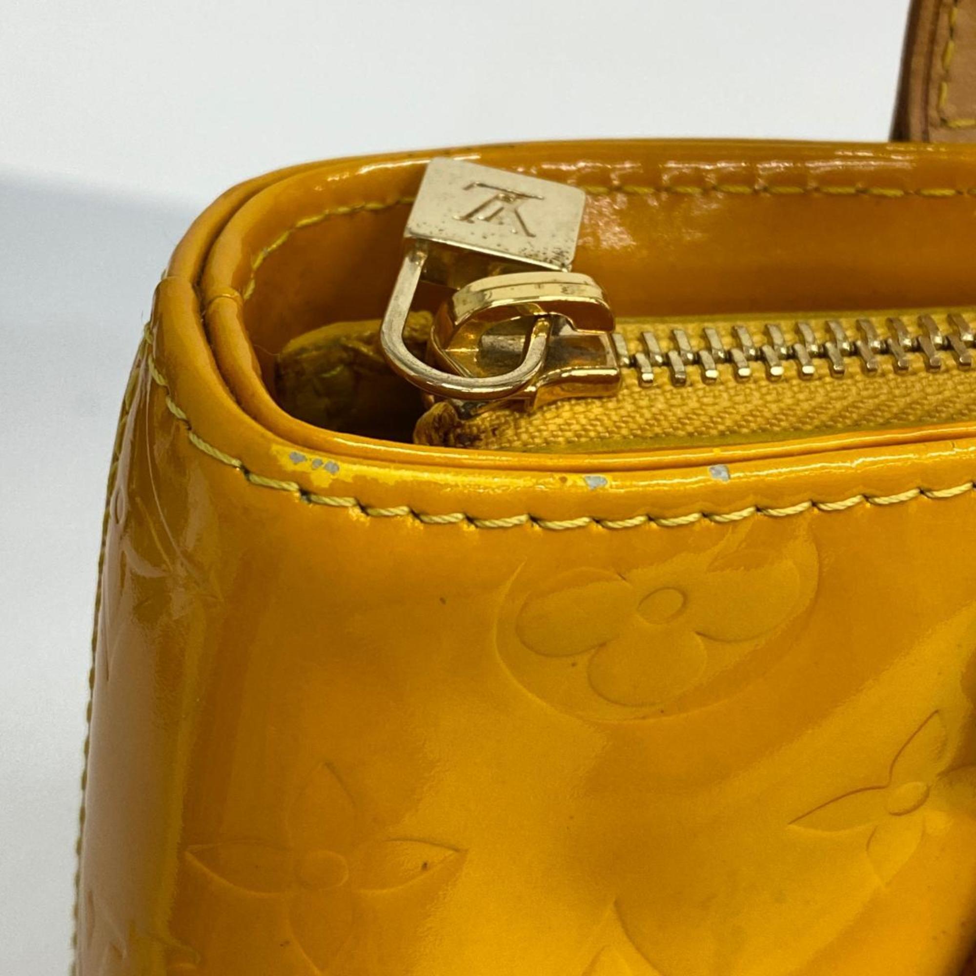 Louis Vuitton Tote Bag Vernis Houston M91121 Jaune Ladies