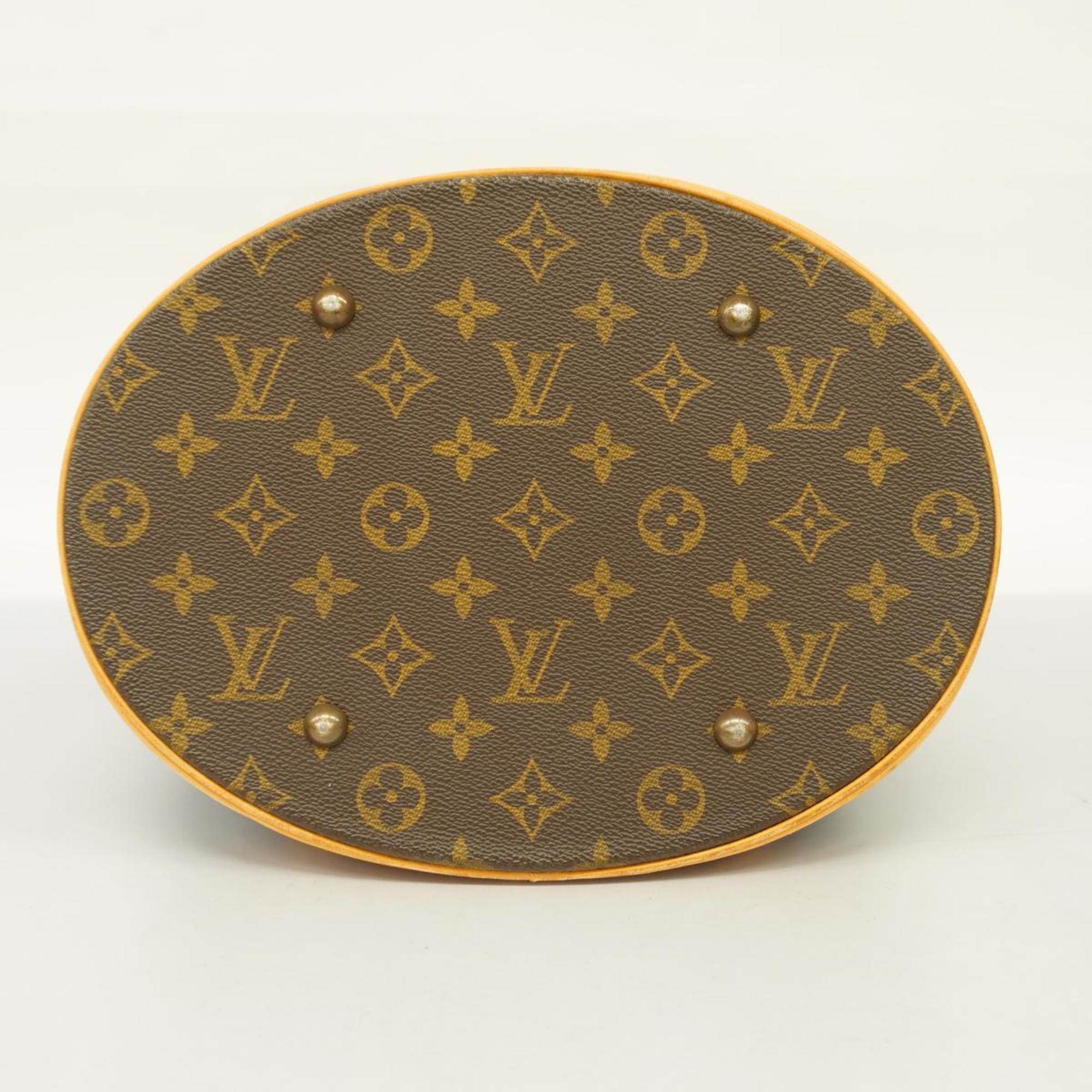 Louis Vuitton Tote Bag Monogram Bucket GM M42236 Brown Women's