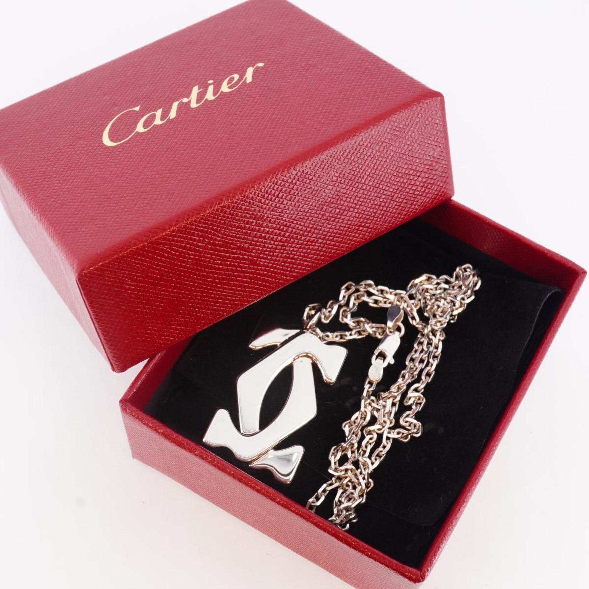 Cartier Necklace 2C 925 Silver Ladies