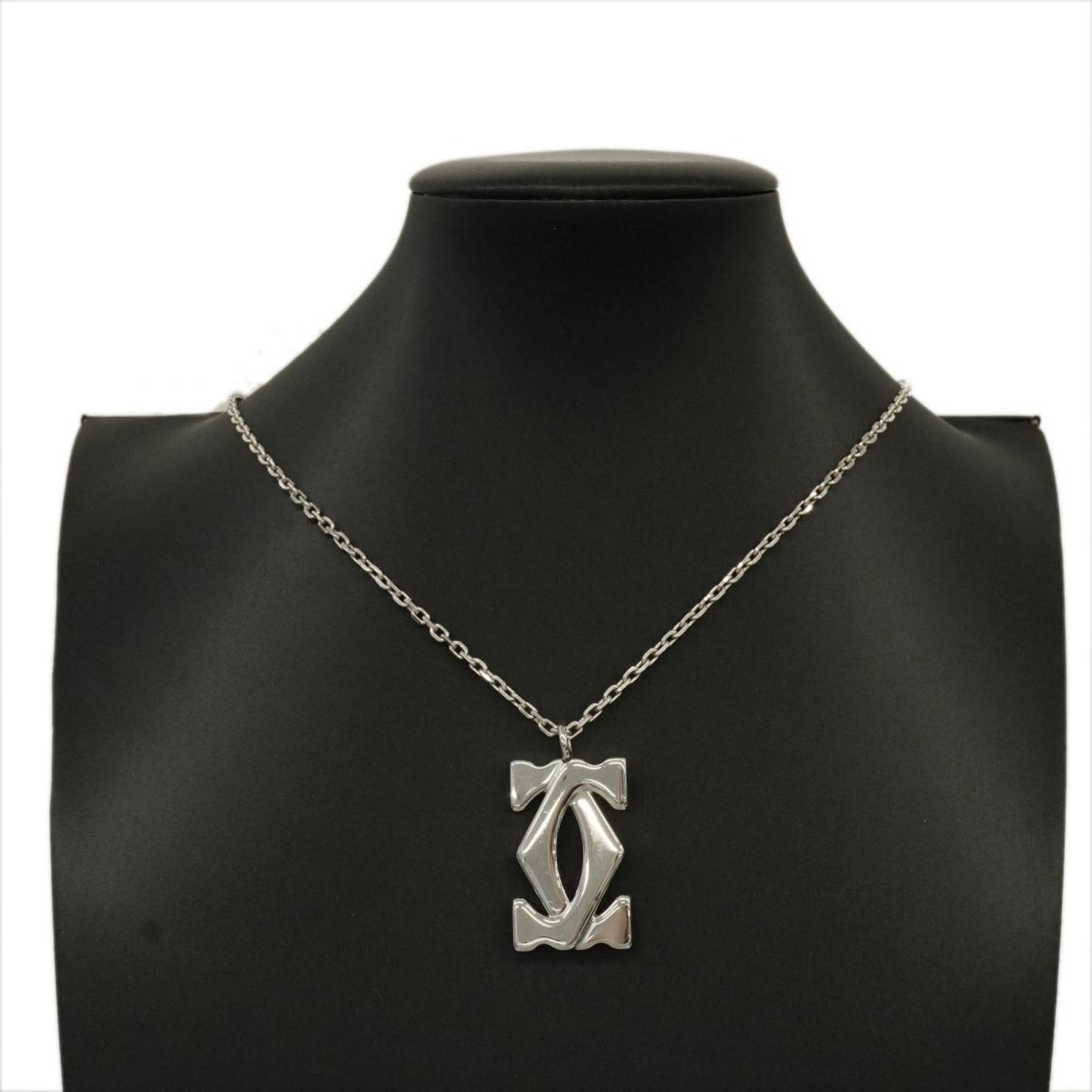 Cartier Necklace 2C 925 Silver Ladies