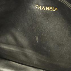 Chanel Shoulder Bag Matelasse Lambskin Black Women's