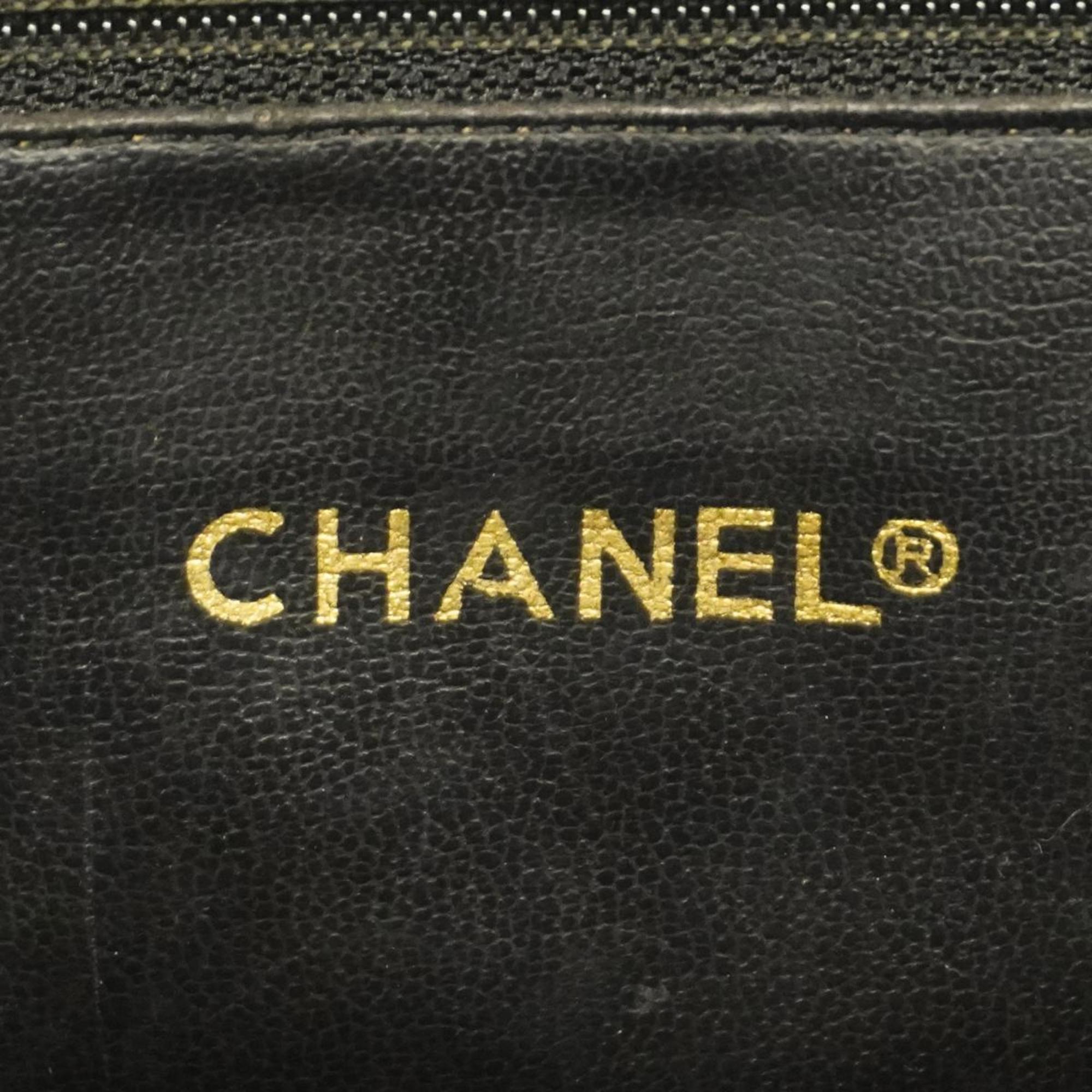 Chanel Shoulder Bag Matelasse Lambskin Black Women's