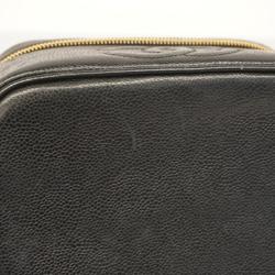 Chanel Vanity Bag Caviar Skin Black Women's