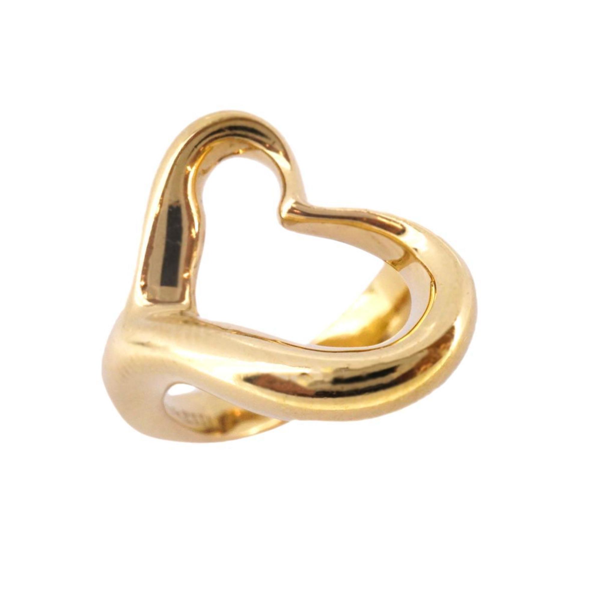 Tiffany Ring Heart K18YG Yellow Gold Ladies