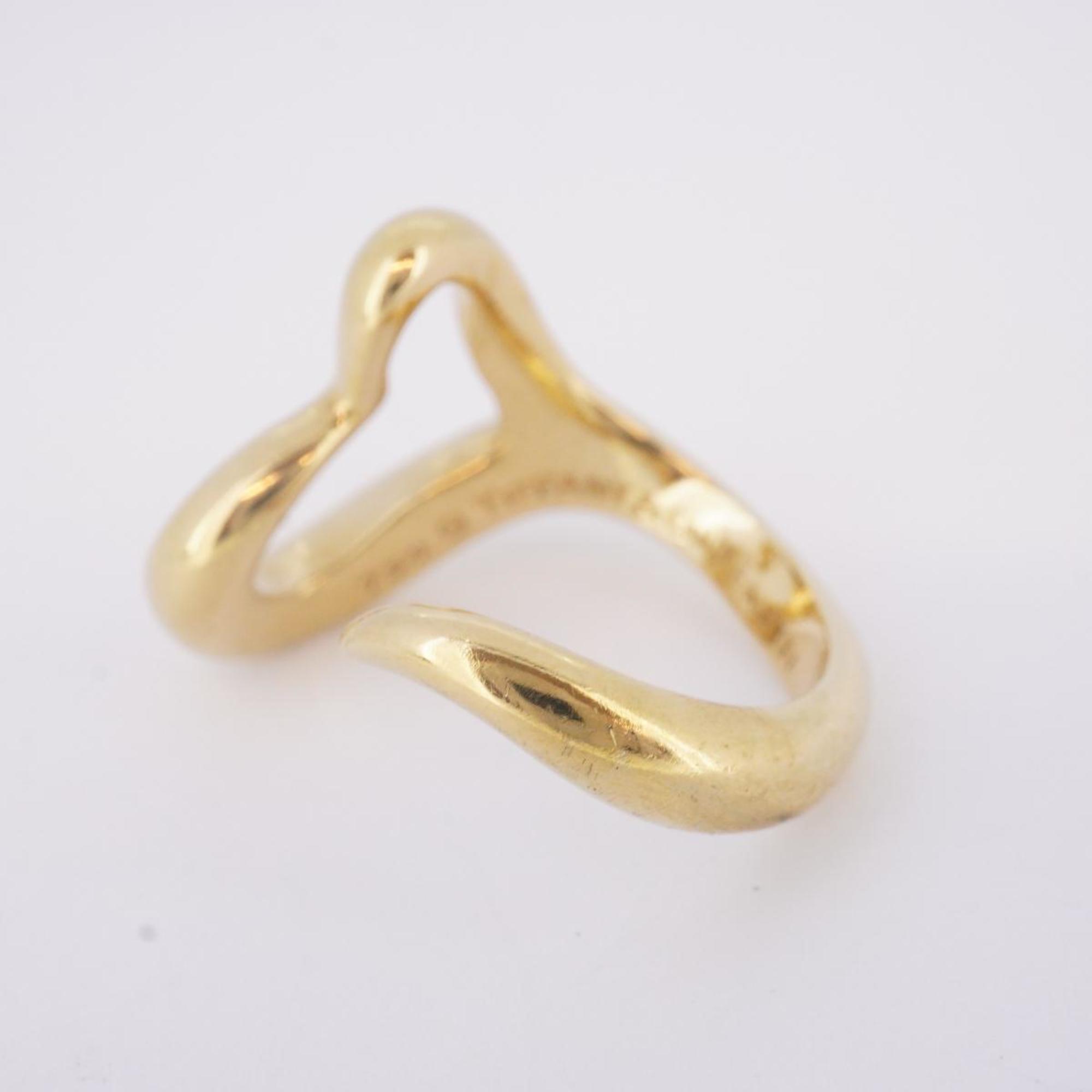 Tiffany Ring Heart K18YG Yellow Gold Ladies