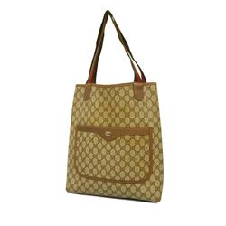 Gucci Tote Bag GG Supreme Sherry Line 39 02 003 Brown Women's