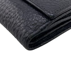 GUCCI 131865 Shelly Bi-fold Wallet Black Women's Z0006959