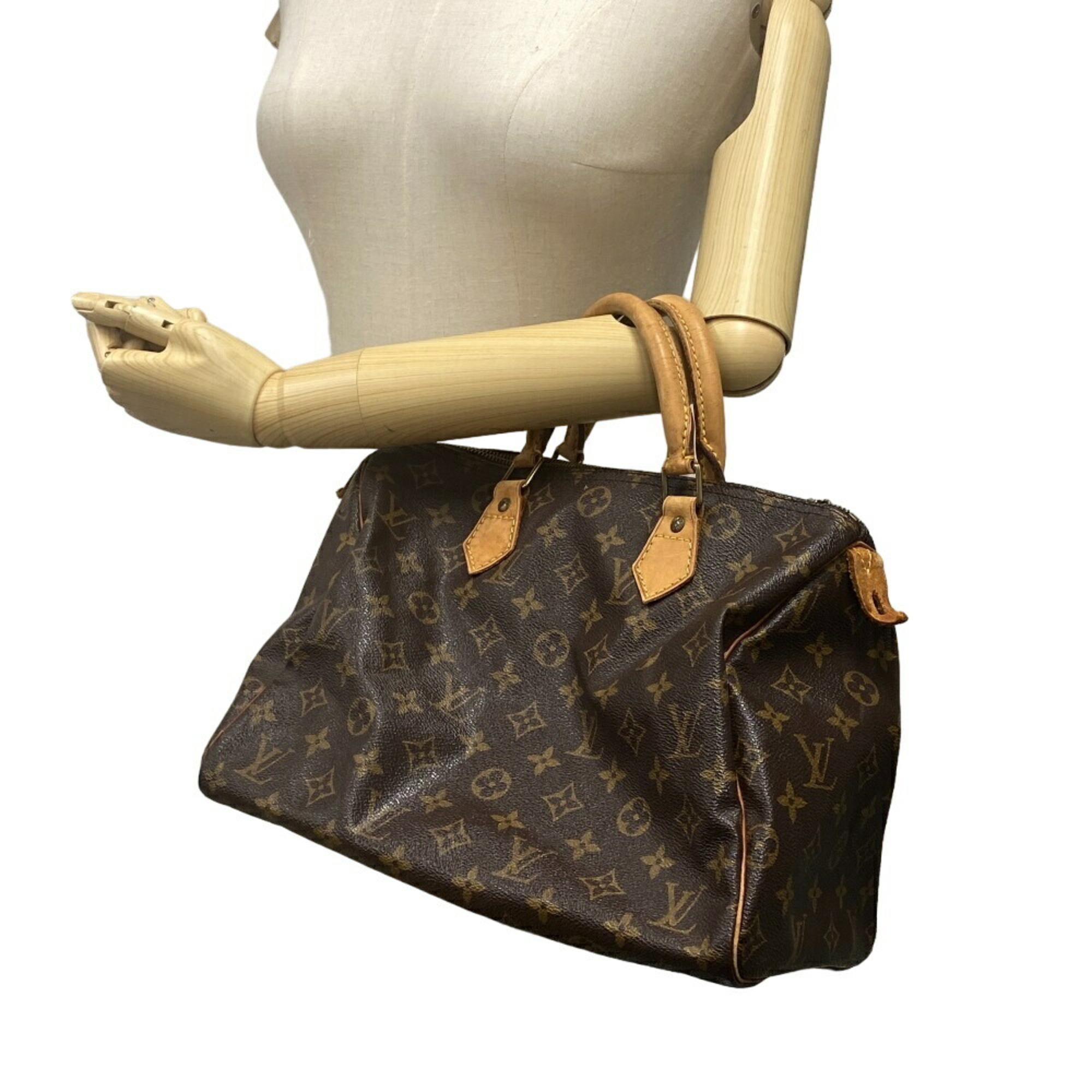 LOUIS VUITTON M41526 Speedy 30 Monogram Boston Bag Brown Women's Z0007066