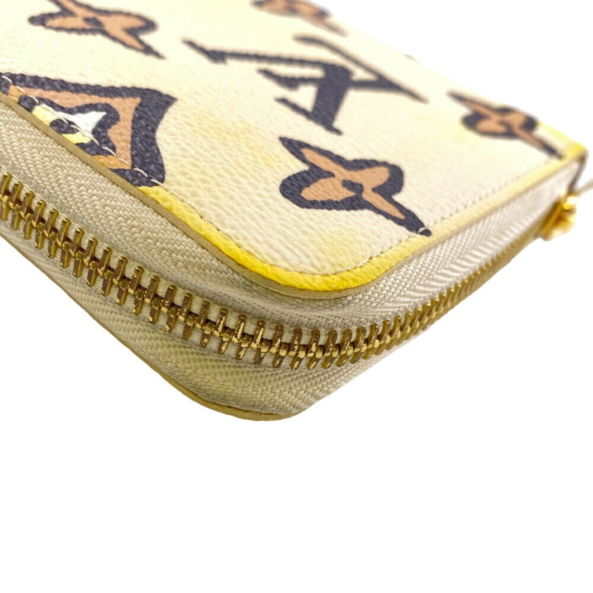 LOUIS VUITTON M80676 Zippy Wallet Wild at Heart Long White Women's Z0006955