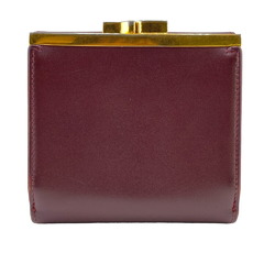 CARTIER Tri-fold wallet wine red unisex Z0006966